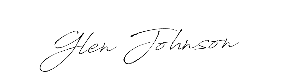 Use a signature maker to create a handwritten signature online. With this signature software, you can design (Antro_Vectra) your own signature for name Glen Johnson. Glen Johnson signature style 6 images and pictures png