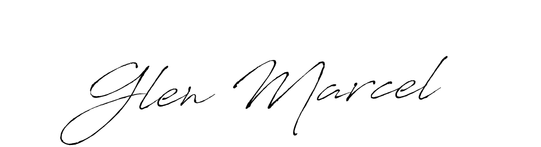 How to make Glen Marcel name signature. Use Antro_Vectra style for creating short signs online. This is the latest handwritten sign. Glen Marcel signature style 6 images and pictures png