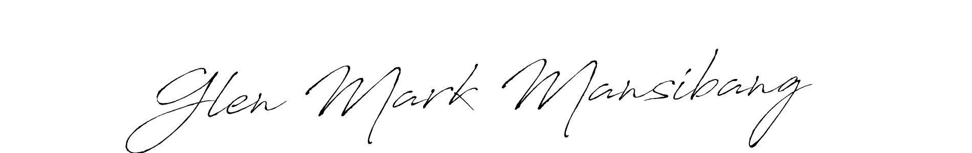 The best way (Antro_Vectra) to make a short signature is to pick only two or three words in your name. The name Glen Mark Mansibang include a total of six letters. For converting this name. Glen Mark Mansibang signature style 6 images and pictures png