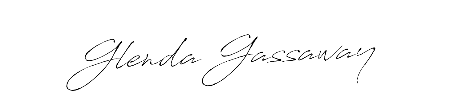 Make a beautiful signature design for name Glenda Gassaway. With this signature (Antro_Vectra) style, you can create a handwritten signature for free. Glenda Gassaway signature style 6 images and pictures png