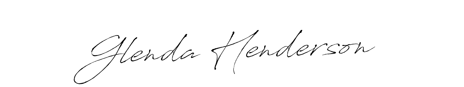 Create a beautiful signature design for name Glenda Henderson. With this signature (Antro_Vectra) fonts, you can make a handwritten signature for free. Glenda Henderson signature style 6 images and pictures png