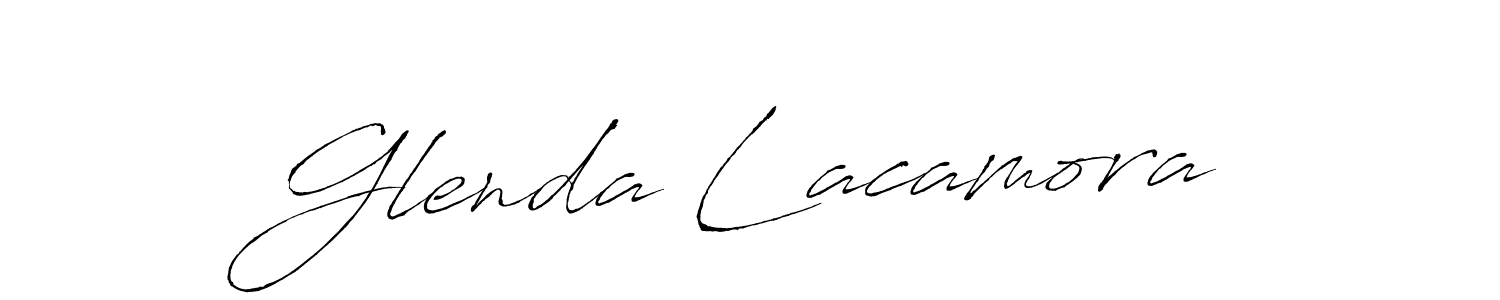 Use a signature maker to create a handwritten signature online. With this signature software, you can design (Antro_Vectra) your own signature for name Glenda Lacamora. Glenda Lacamora signature style 6 images and pictures png