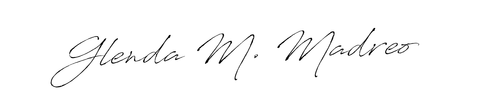 Design your own signature with our free online signature maker. With this signature software, you can create a handwritten (Antro_Vectra) signature for name Glenda M. Madreo. Glenda M. Madreo signature style 6 images and pictures png