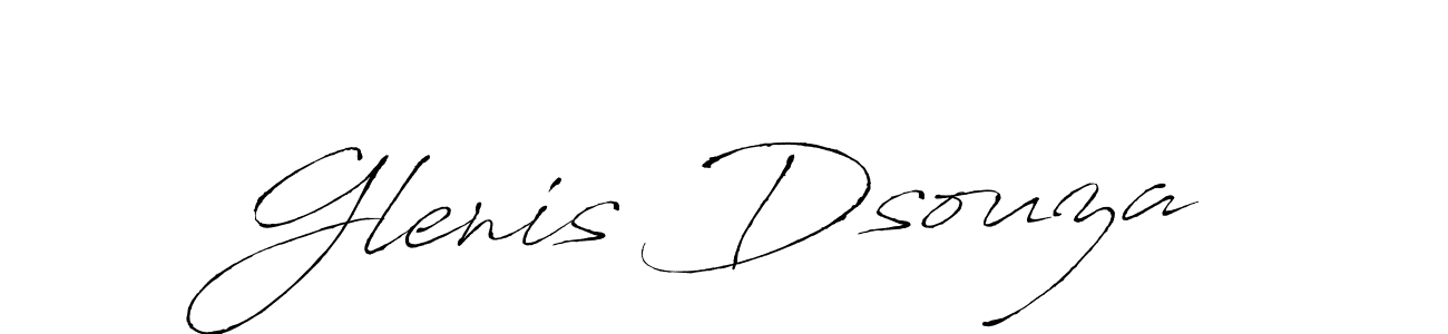 Glenis Dsouza stylish signature style. Best Handwritten Sign (Antro_Vectra) for my name. Handwritten Signature Collection Ideas for my name Glenis Dsouza. Glenis Dsouza signature style 6 images and pictures png