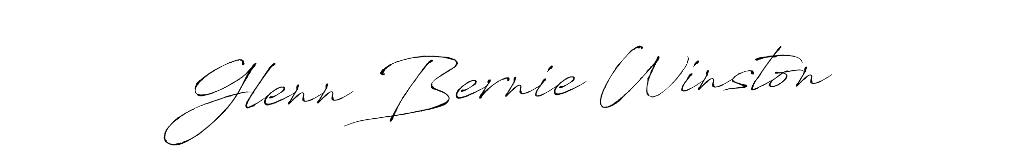 Make a beautiful signature design for name Glenn Bernie Winston. With this signature (Antro_Vectra) style, you can create a handwritten signature for free. Glenn Bernie Winston signature style 6 images and pictures png
