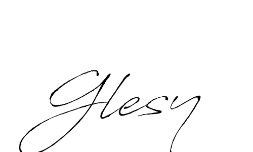 Also we have Glesy name is the best signature style. Create professional handwritten signature collection using Antro_Vectra autograph style. Glesy signature style 6 images and pictures png