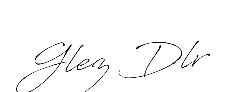 Create a beautiful signature design for name Glez Dlr. With this signature (Antro_Vectra) fonts, you can make a handwritten signature for free. Glez Dlr signature style 6 images and pictures png