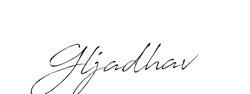 How to make Gljadhav signature? Antro_Vectra is a professional autograph style. Create handwritten signature for Gljadhav name. Gljadhav signature style 6 images and pictures png