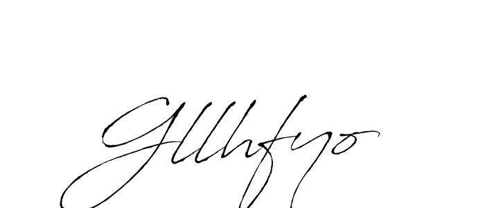 The best way (Antro_Vectra) to make a short signature is to pick only two or three words in your name. The name Gllhfyo include a total of six letters. For converting this name. Gllhfyo signature style 6 images and pictures png