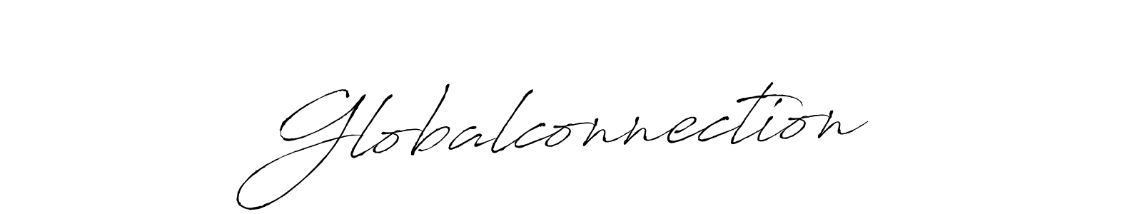 Create a beautiful signature design for name Globalconnection. With this signature (Antro_Vectra) fonts, you can make a handwritten signature for free. Globalconnection signature style 6 images and pictures png