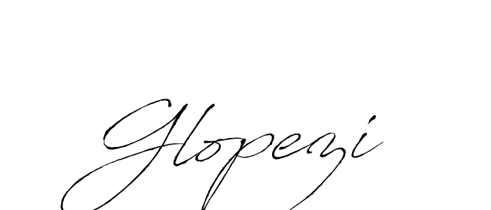 Create a beautiful signature design for name Glopezi. With this signature (Antro_Vectra) fonts, you can make a handwritten signature for free. Glopezi signature style 6 images and pictures png