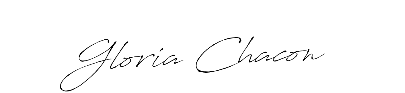 Design your own signature with our free online signature maker. With this signature software, you can create a handwritten (Antro_Vectra) signature for name Gloria Chacon. Gloria Chacon signature style 6 images and pictures png