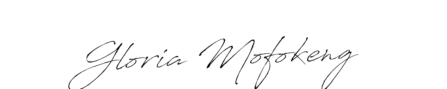 if you are searching for the best signature style for your name Gloria Mofokeng. so please give up your signature search. here we have designed multiple signature styles  using Antro_Vectra. Gloria Mofokeng signature style 6 images and pictures png