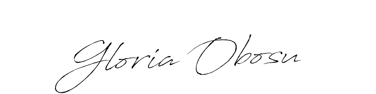 Also we have Gloria Obosu name is the best signature style. Create professional handwritten signature collection using Antro_Vectra autograph style. Gloria Obosu signature style 6 images and pictures png