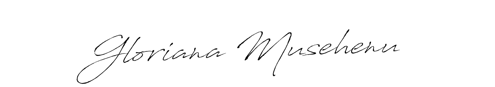 Also we have Gloriana Musehenu name is the best signature style. Create professional handwritten signature collection using Antro_Vectra autograph style. Gloriana Musehenu signature style 6 images and pictures png