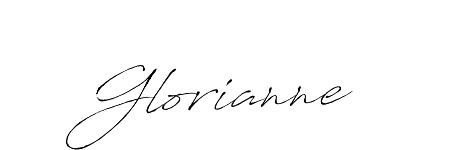Design your own signature with our free online signature maker. With this signature software, you can create a handwritten (Antro_Vectra) signature for name Glorianne. Glorianne signature style 6 images and pictures png