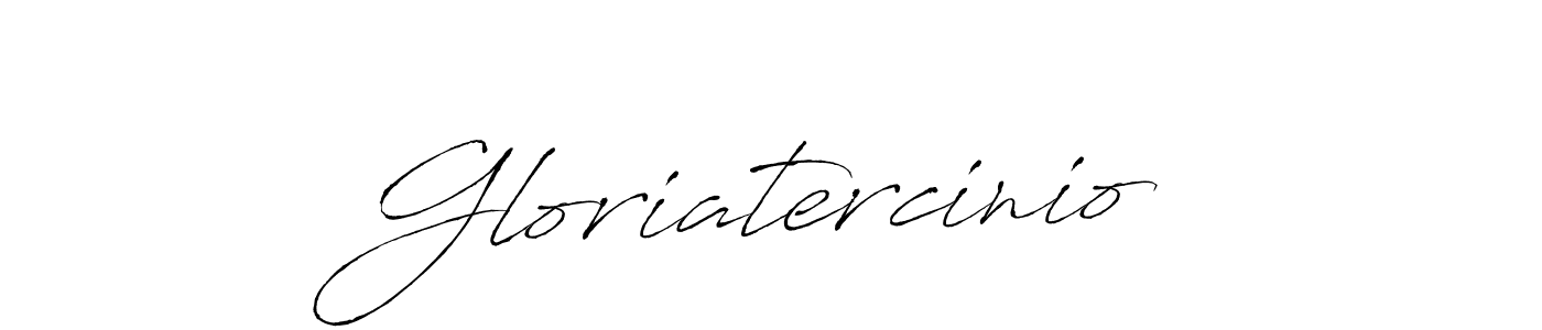 Design your own signature with our free online signature maker. With this signature software, you can create a handwritten (Antro_Vectra) signature for name Gloriatercinio. Gloriatercinio signature style 6 images and pictures png