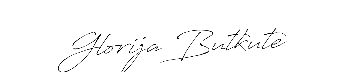 Design your own signature with our free online signature maker. With this signature software, you can create a handwritten (Antro_Vectra) signature for name Glorija Butkute. Glorija Butkute signature style 6 images and pictures png