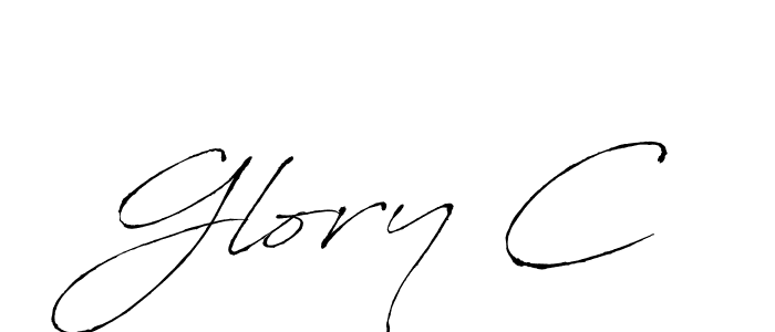 Design your own signature with our free online signature maker. With this signature software, you can create a handwritten (Antro_Vectra) signature for name Glory C. Glory C signature style 6 images and pictures png