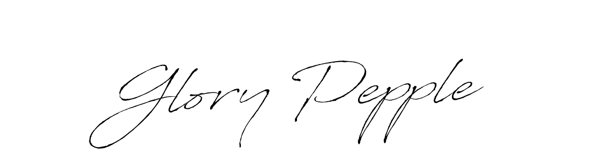Glory Pepple stylish signature style. Best Handwritten Sign (Antro_Vectra) for my name. Handwritten Signature Collection Ideas for my name Glory Pepple. Glory Pepple signature style 6 images and pictures png