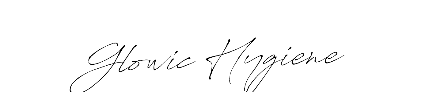 Similarly Antro_Vectra is the best handwritten signature design. Signature creator online .You can use it as an online autograph creator for name Glowic Hygiene. Glowic Hygiene signature style 6 images and pictures png