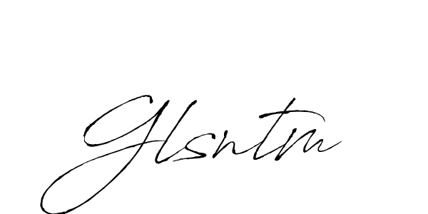 Make a beautiful signature design for name Glsntm. With this signature (Antro_Vectra) style, you can create a handwritten signature for free. Glsntm signature style 6 images and pictures png