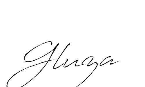 Create a beautiful signature design for name Gluza. With this signature (Antro_Vectra) fonts, you can make a handwritten signature for free. Gluza signature style 6 images and pictures png