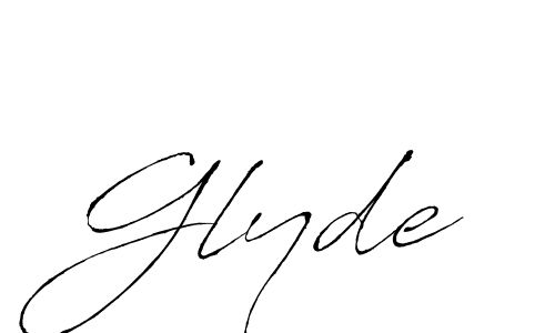 How to make Glyde name signature. Use Antro_Vectra style for creating short signs online. This is the latest handwritten sign. Glyde signature style 6 images and pictures png