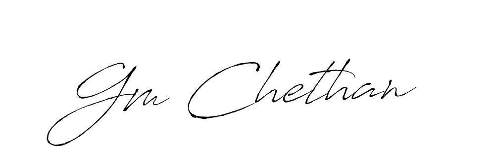 if you are searching for the best signature style for your name Gm Chethan. so please give up your signature search. here we have designed multiple signature styles  using Antro_Vectra. Gm Chethan signature style 6 images and pictures png