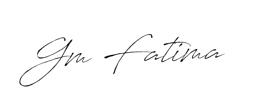 The best way (Antro_Vectra) to make a short signature is to pick only two or three words in your name. The name Gm Fatima include a total of six letters. For converting this name. Gm Fatima signature style 6 images and pictures png