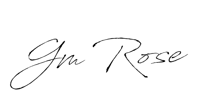 It looks lik you need a new signature style for name Gm Rose. Design unique handwritten (Antro_Vectra) signature with our free signature maker in just a few clicks. Gm Rose signature style 6 images and pictures png