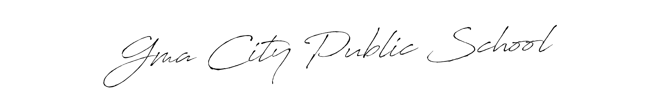 Also we have Gma City Public School name is the best signature style. Create professional handwritten signature collection using Antro_Vectra autograph style. Gma City Public School signature style 6 images and pictures png