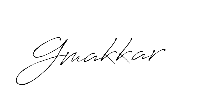 Design your own signature with our free online signature maker. With this signature software, you can create a handwritten (Antro_Vectra) signature for name Gmakkar. Gmakkar signature style 6 images and pictures png