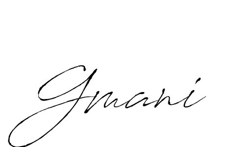 The best way (Antro_Vectra) to make a short signature is to pick only two or three words in your name. The name Gmani include a total of six letters. For converting this name. Gmani signature style 6 images and pictures png