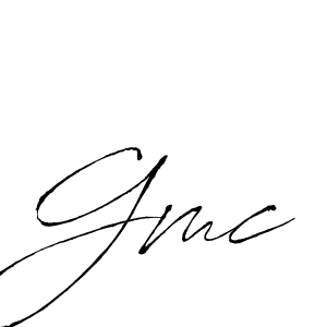 Use a signature maker to create a handwritten signature online. With this signature software, you can design (Antro_Vectra) your own signature for name Gmc. Gmc signature style 6 images and pictures png