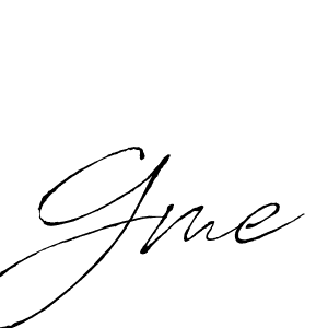How to make Gme name signature. Use Antro_Vectra style for creating short signs online. This is the latest handwritten sign. Gme signature style 6 images and pictures png