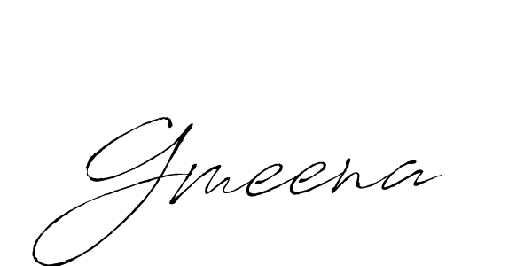 Design your own signature with our free online signature maker. With this signature software, you can create a handwritten (Antro_Vectra) signature for name Gmeena. Gmeena signature style 6 images and pictures png
