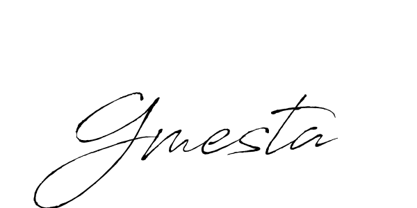 Make a beautiful signature design for name Gmesta. With this signature (Antro_Vectra) style, you can create a handwritten signature for free. Gmesta signature style 6 images and pictures png