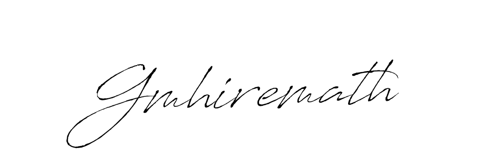 You should practise on your own different ways (Antro_Vectra) to write your name (Gmhiremath) in signature. don't let someone else do it for you. Gmhiremath signature style 6 images and pictures png