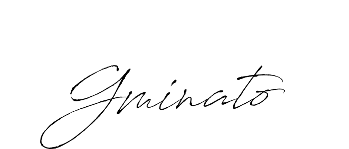 Design your own signature with our free online signature maker. With this signature software, you can create a handwritten (Antro_Vectra) signature for name Gminato. Gminato signature style 6 images and pictures png