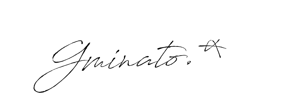 Also we have Gminato.* name is the best signature style. Create professional handwritten signature collection using Antro_Vectra autograph style. Gminato.* signature style 6 images and pictures png