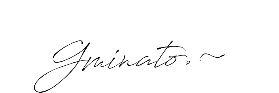 Also You can easily find your signature by using the search form. We will create Gminato.~ name handwritten signature images for you free of cost using Antro_Vectra sign style. Gminato.~ signature style 6 images and pictures png