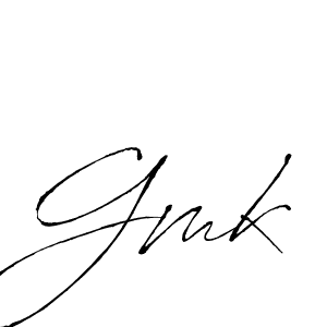 Use a signature maker to create a handwritten signature online. With this signature software, you can design (Antro_Vectra) your own signature for name Gmk. Gmk signature style 6 images and pictures png