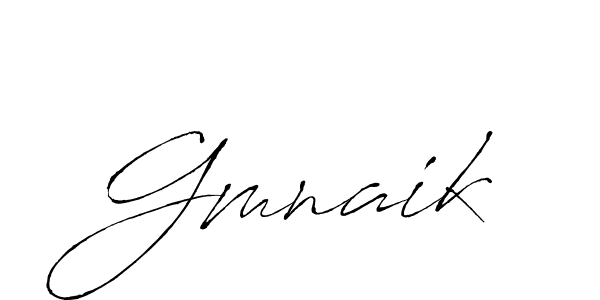 Antro_Vectra is a professional signature style that is perfect for those who want to add a touch of class to their signature. It is also a great choice for those who want to make their signature more unique. Get Gmnaik name to fancy signature for free. Gmnaik signature style 6 images and pictures png