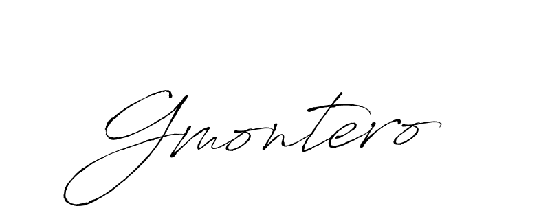 Also we have Gmontero name is the best signature style. Create professional handwritten signature collection using Antro_Vectra autograph style. Gmontero signature style 6 images and pictures png