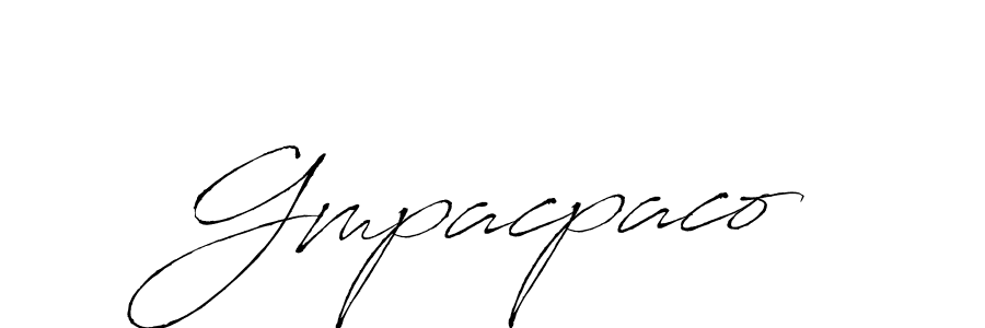 Create a beautiful signature design for name Gmpacpaco. With this signature (Antro_Vectra) fonts, you can make a handwritten signature for free. Gmpacpaco signature style 6 images and pictures png