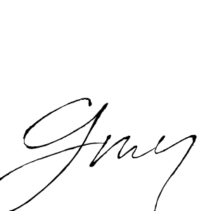 You should practise on your own different ways (Antro_Vectra) to write your name (Gmy) in signature. don't let someone else do it for you. Gmy signature style 6 images and pictures png