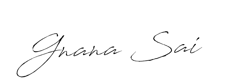 The best way (Antro_Vectra) to make a short signature is to pick only two or three words in your name. The name Gnana Sai include a total of six letters. For converting this name. Gnana Sai signature style 6 images and pictures png