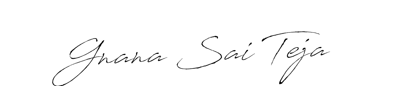 You should practise on your own different ways (Antro_Vectra) to write your name (Gnana Sai Teja) in signature. don't let someone else do it for you. Gnana Sai Teja signature style 6 images and pictures png