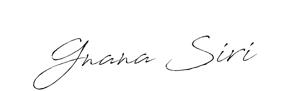 Gnana Siri stylish signature style. Best Handwritten Sign (Antro_Vectra) for my name. Handwritten Signature Collection Ideas for my name Gnana Siri. Gnana Siri signature style 6 images and pictures png